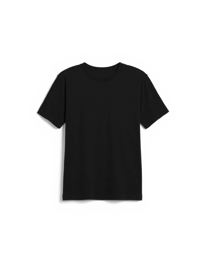 Topshop relaxed tee in black