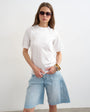 Topshop relaxed tee in white