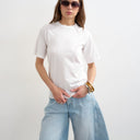 Topshop relaxed tee in white