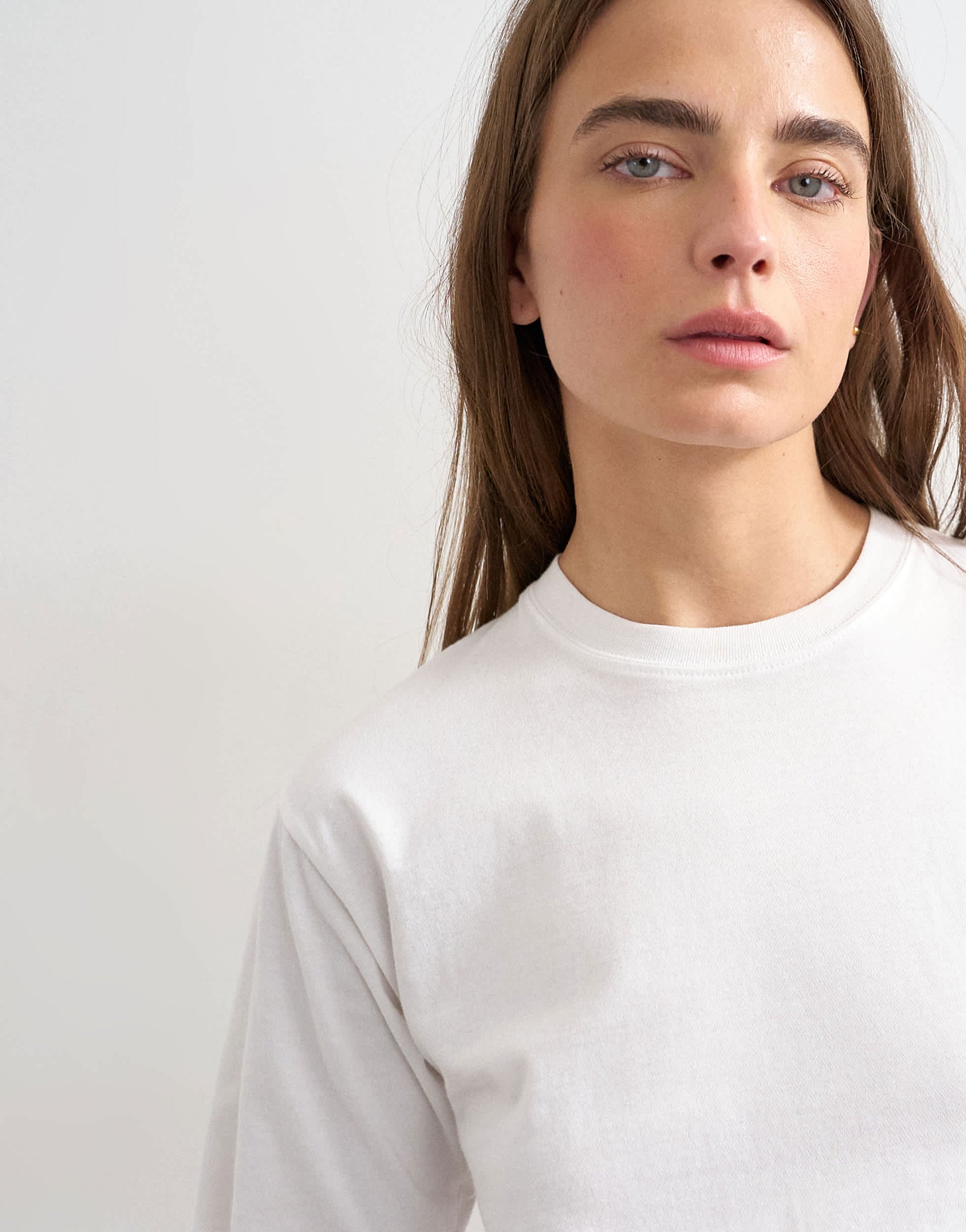 Topshop relaxed tee in white