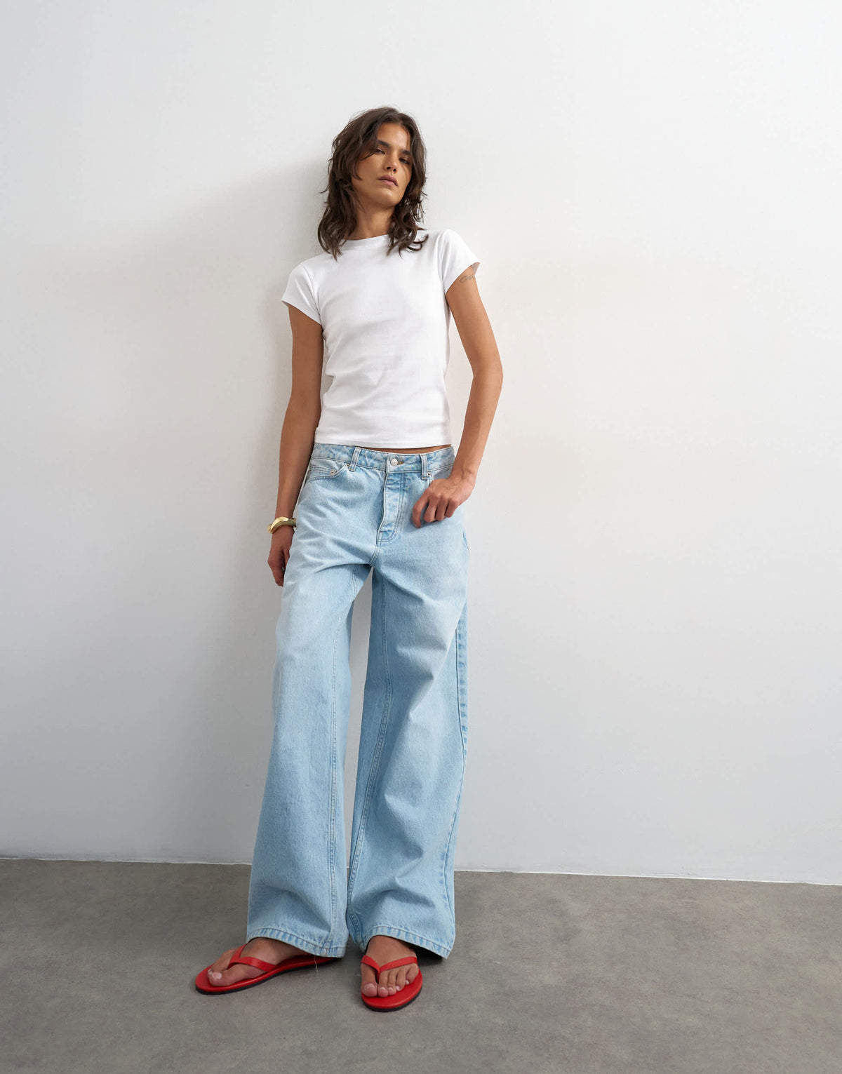 Topshop everyday tee in white