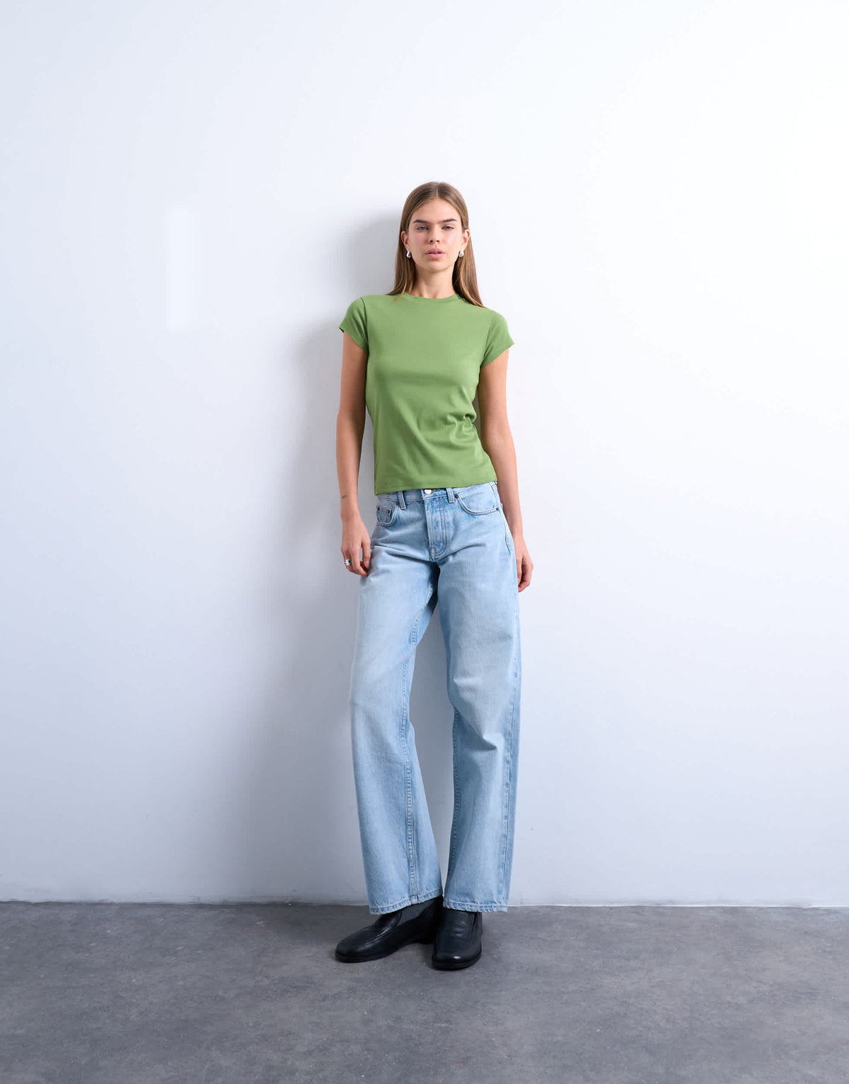 Topshop everyday tee in green