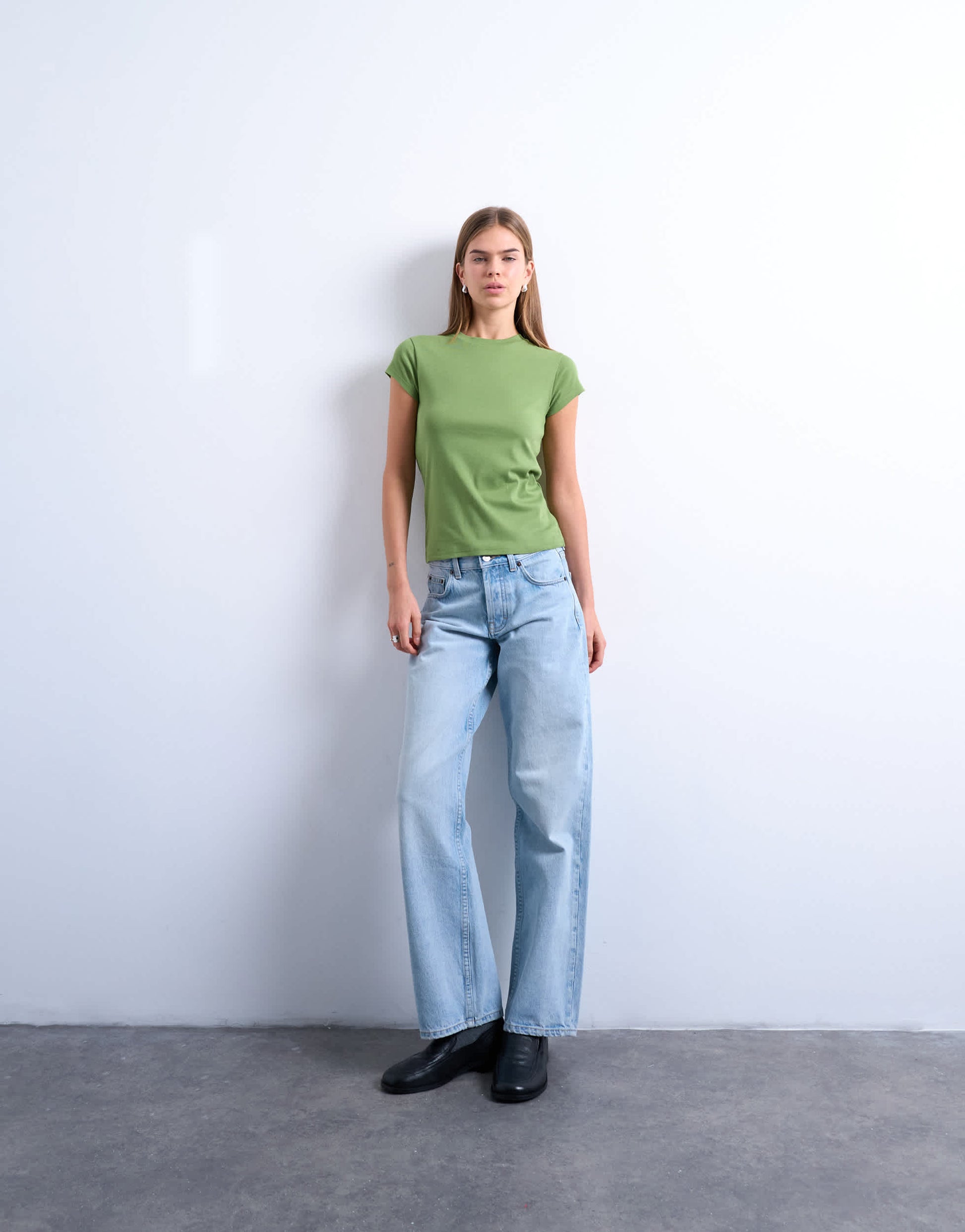 Topshop everyday tee in green