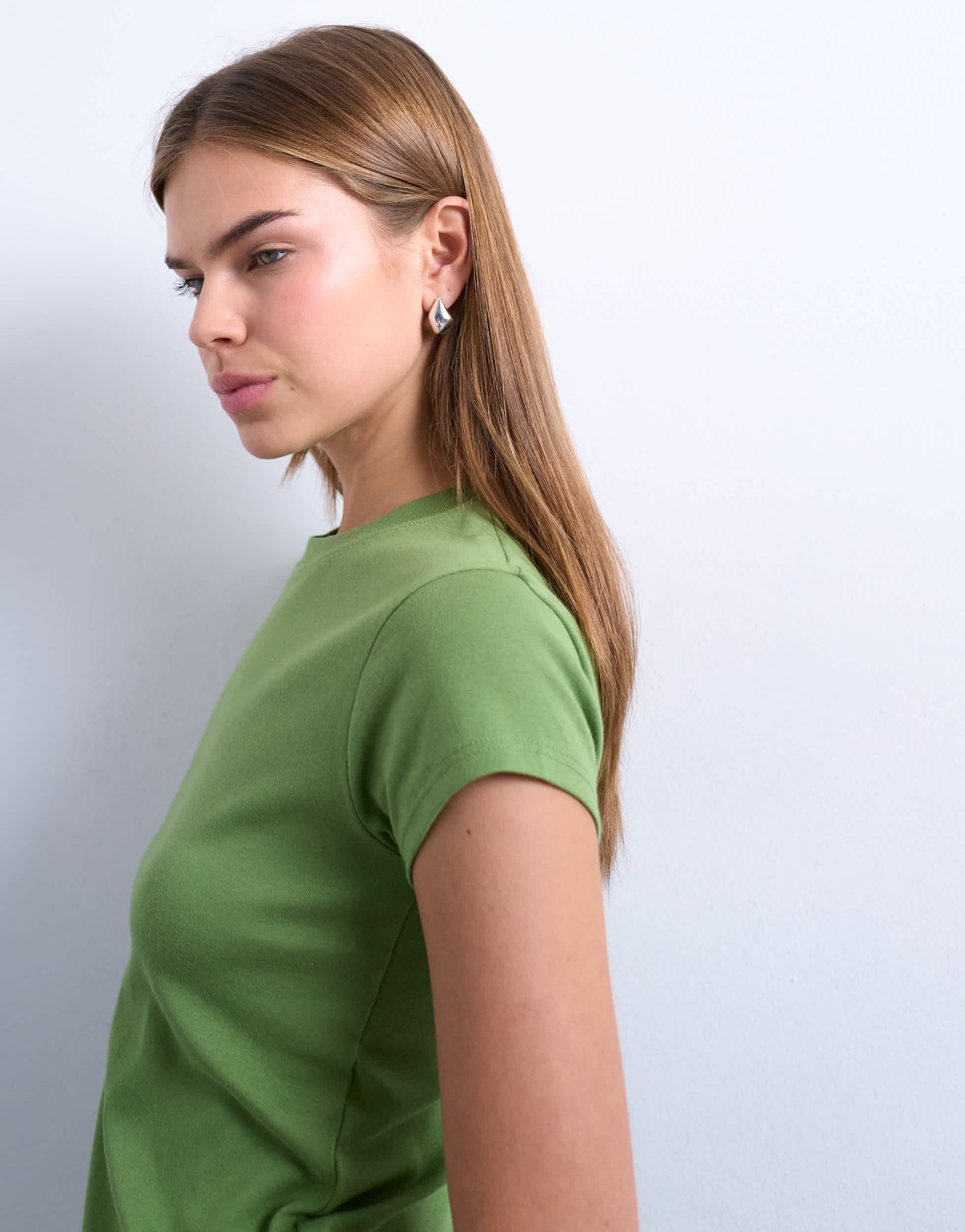 Topshop everyday tee in green