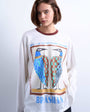 Topshop graphic Brasilia contrast ringer skater tee in white