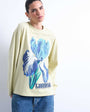 Topshop graphic Giardino Iris skater tee in green
