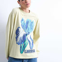 Topshop Grafik-Giardino Iris Skater-T-Shirt in Grün