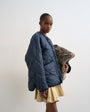 Topshop double layer fronted liner jacket in navy