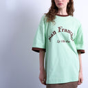 T-shirt oversize vert Topshop à motif San Francisco