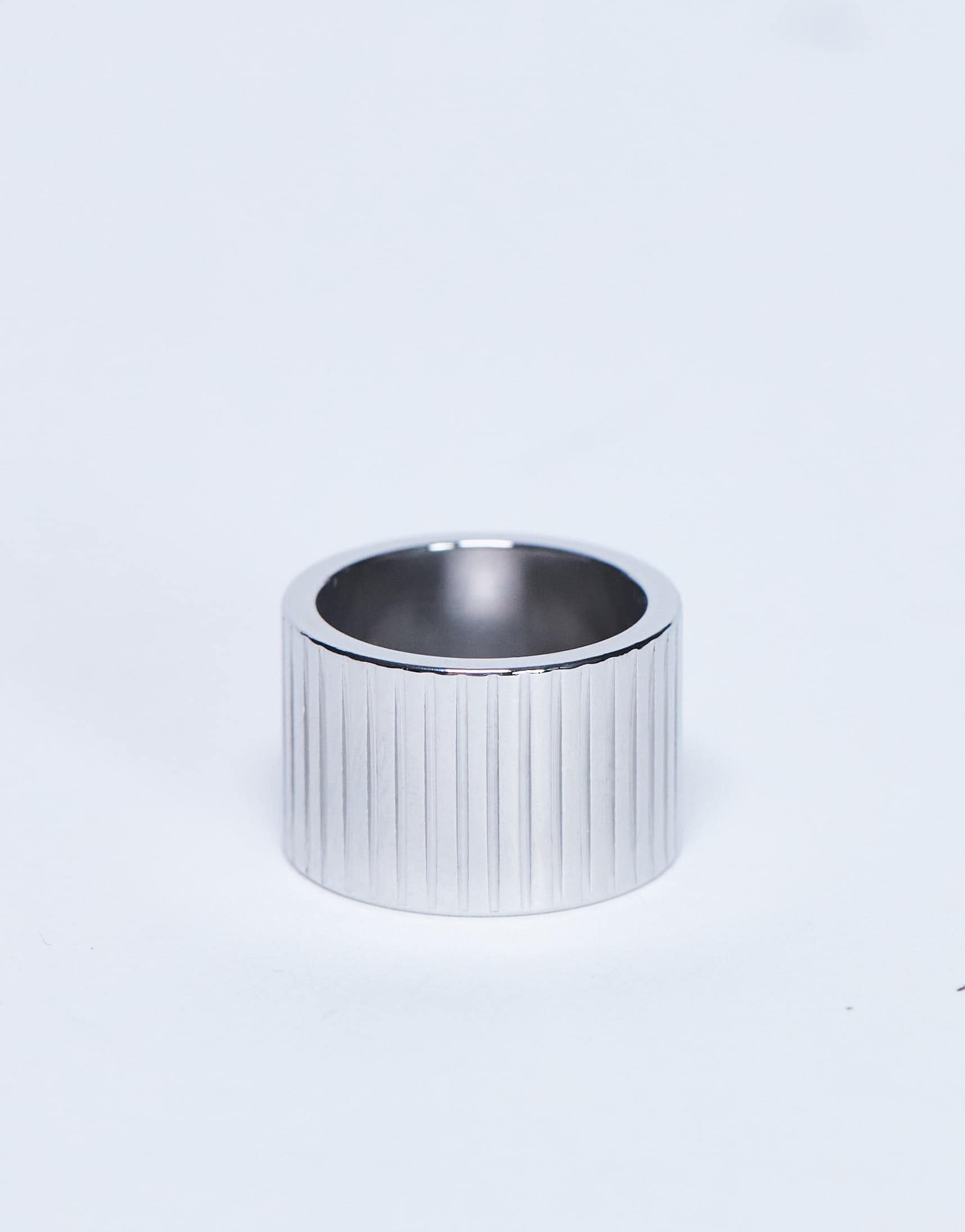 Bague Topshop Rhodes étanche en acier inoxydable argentée