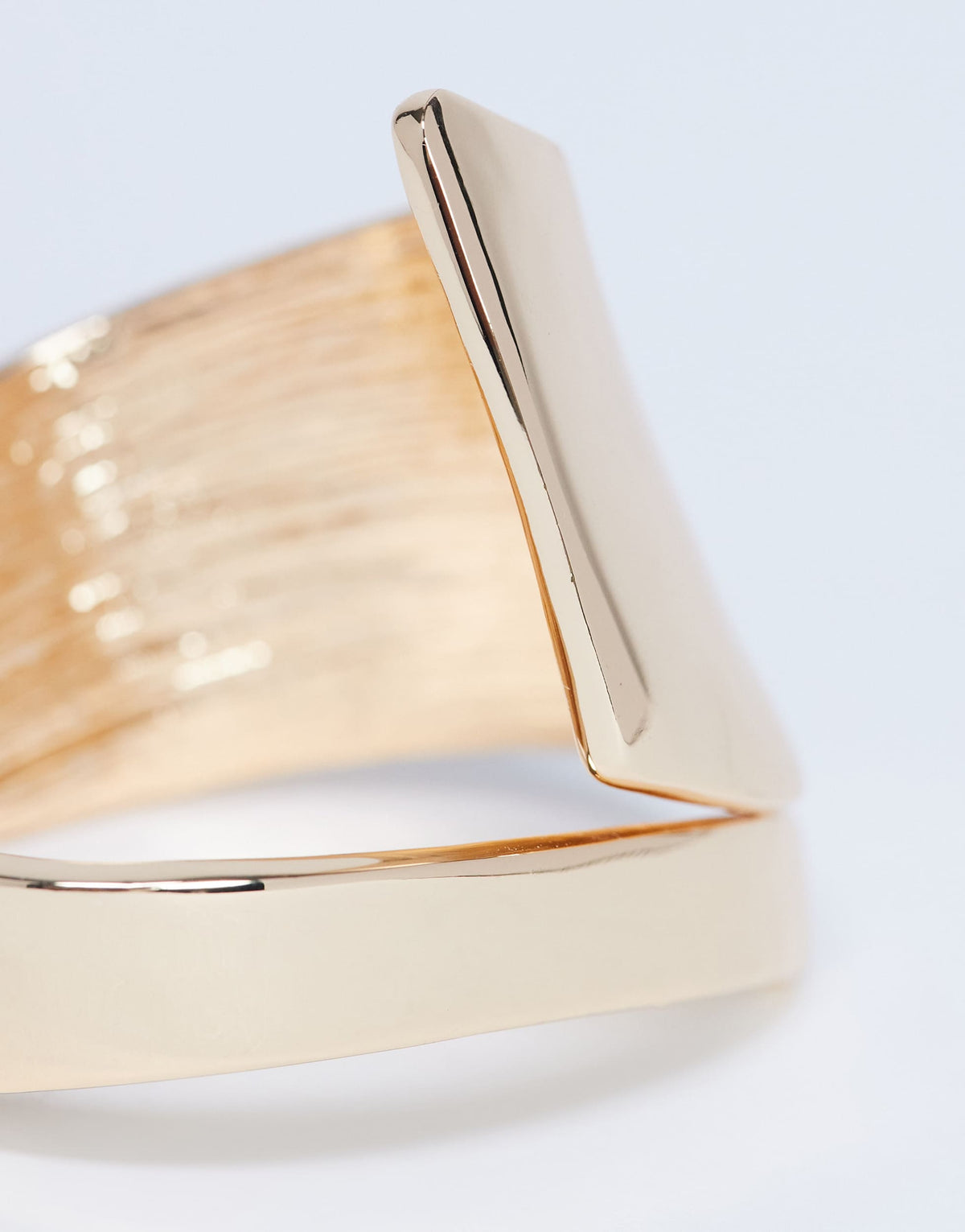 Topshop Bethany plated bangle in gold