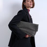 Topshop Georgia große, faltbare Clutch mit Strasssteinen in Schwarz