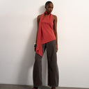 Topshop Barrel mid rise jean in otter