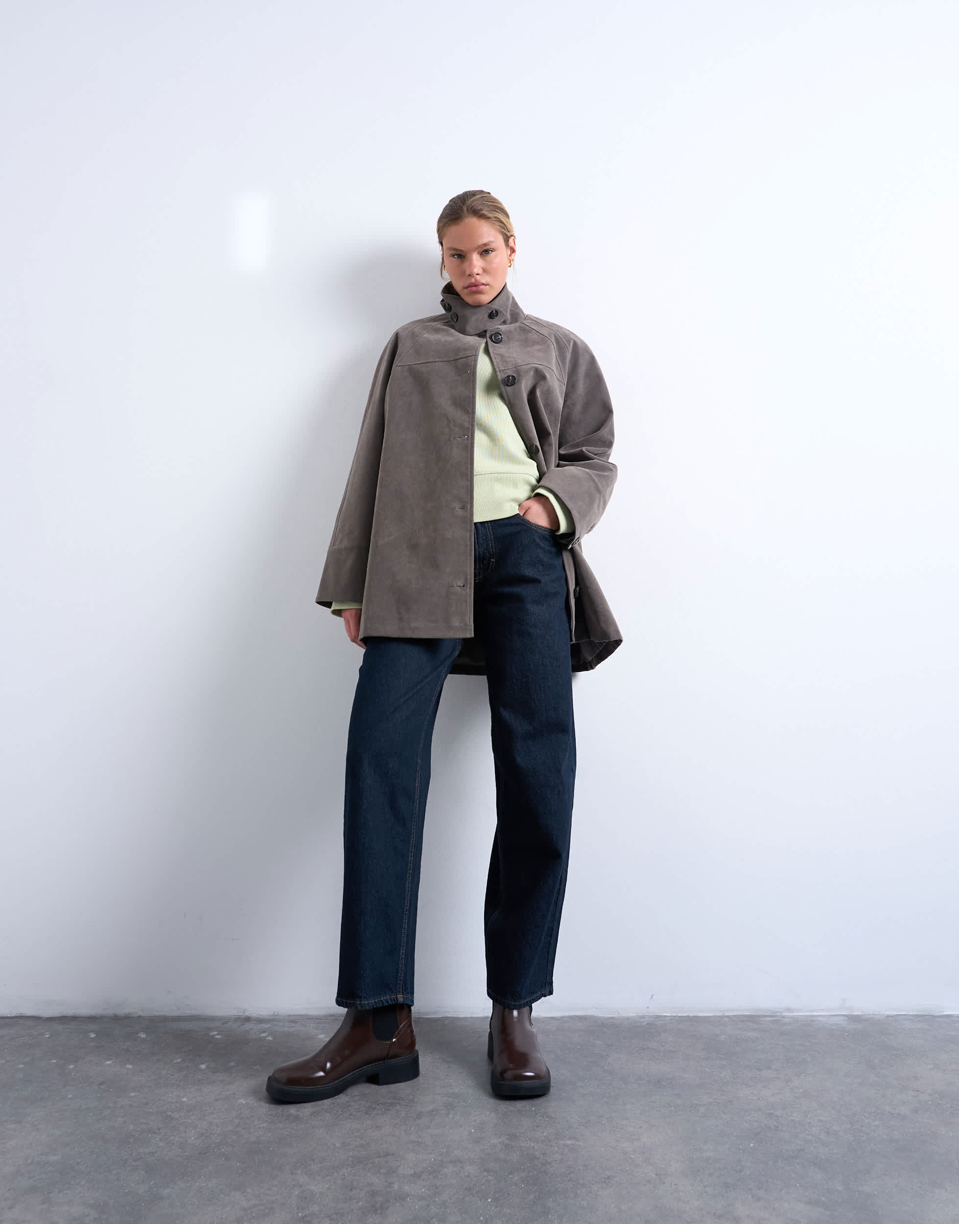 Topshop Lowrie low rise baggy jeans in indigo rinse