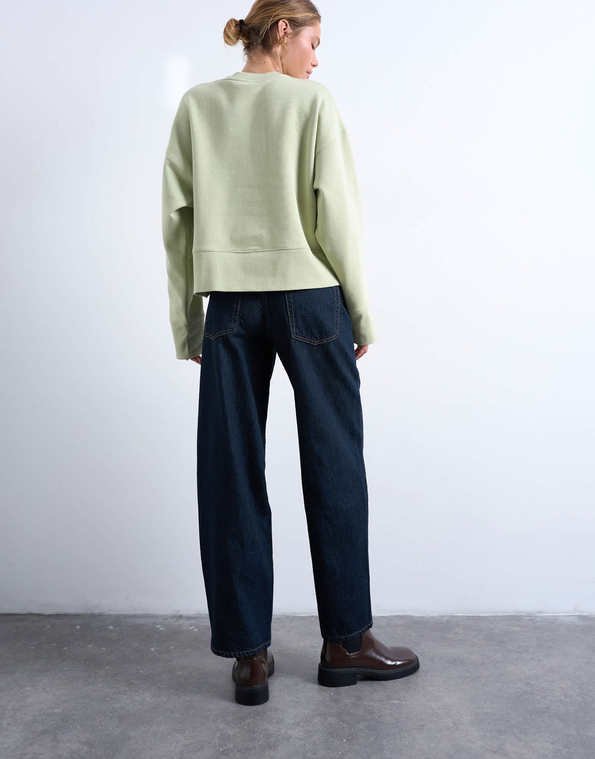Topshop Lowrie low rise baggy jeans in indigo rinse