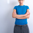 Topshop everyday tee in sapphire blue