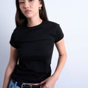 Topshop everyday tee in black