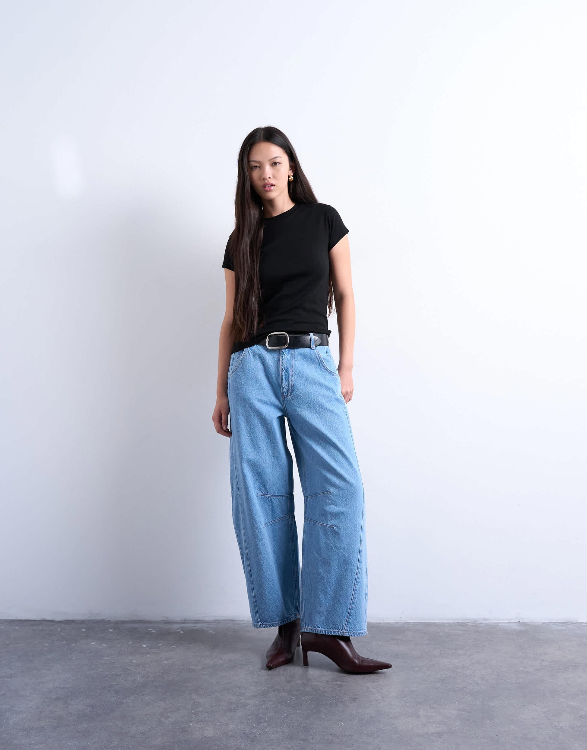 Topshop everyday tee in black