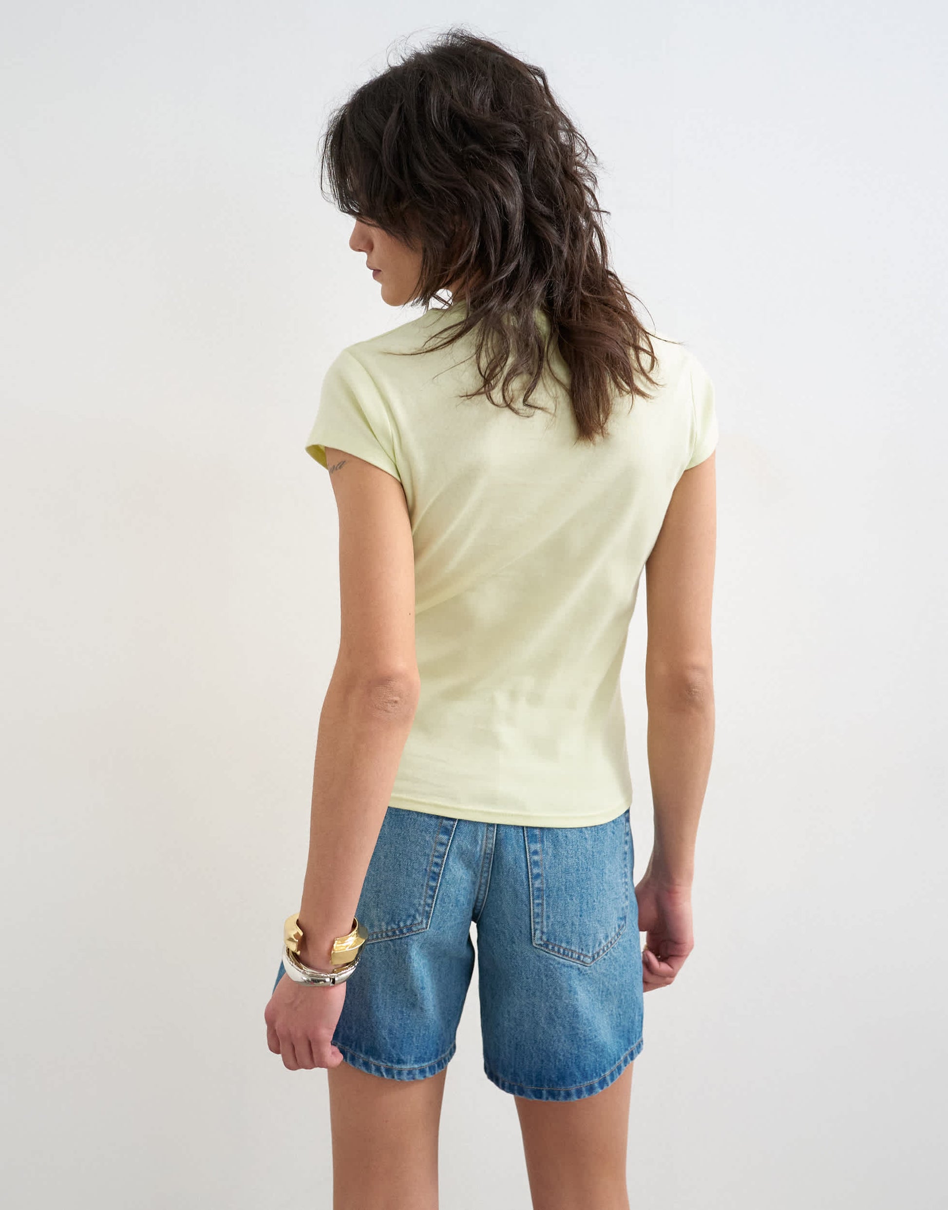 Topshop everyday tee in light green