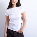 Topshop everyday tee in white