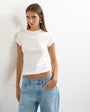 Topshop everyday tee in white