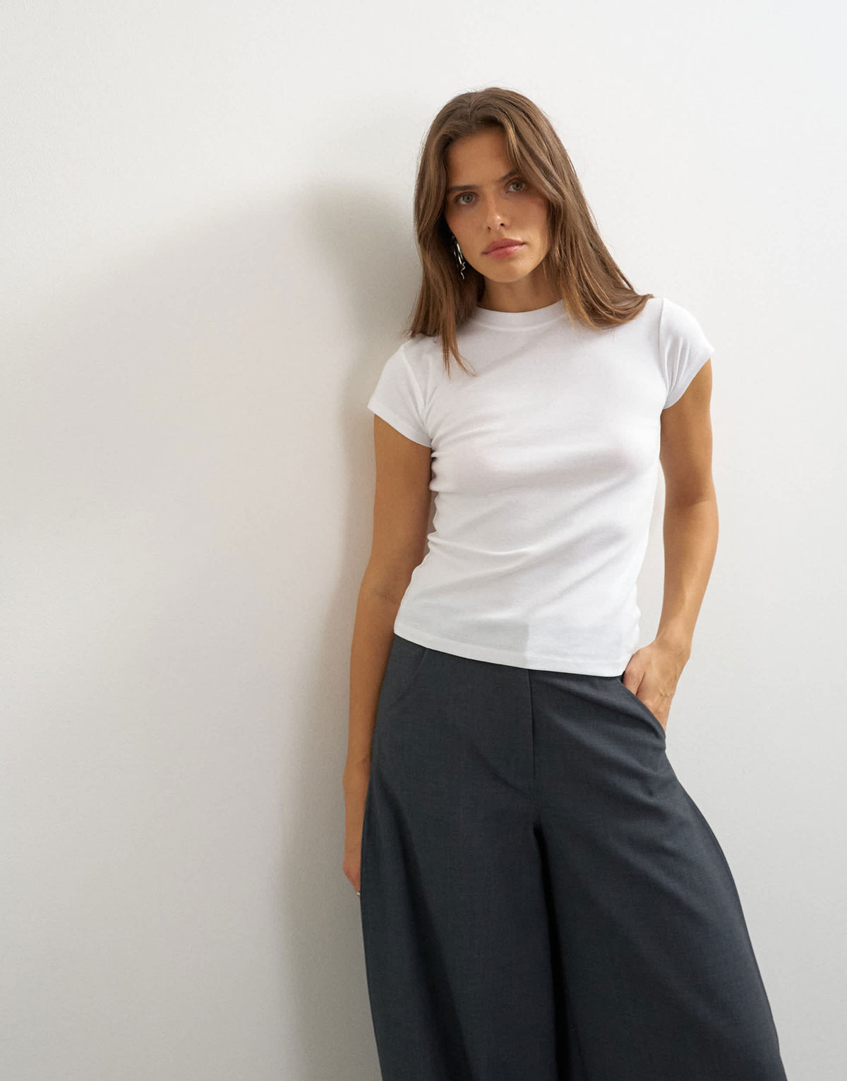 Topshop everyday tee in white