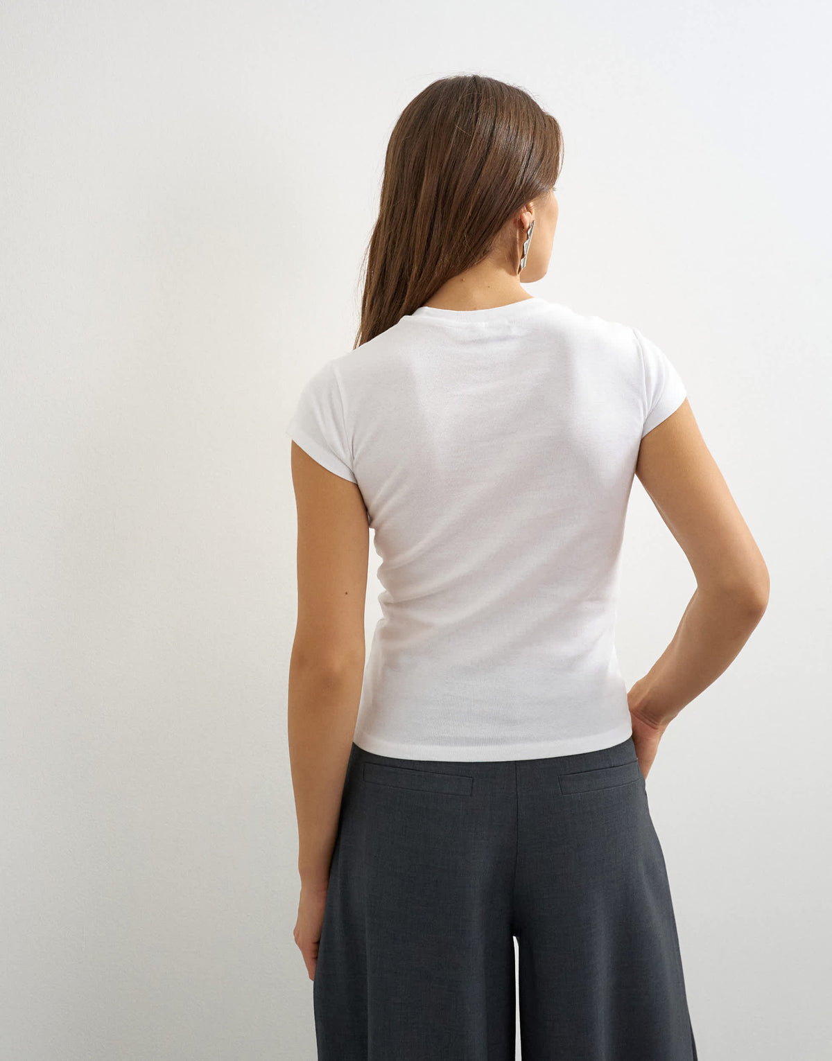 Topshop everyday tee in white