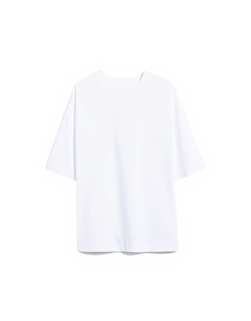 Topshop oversized drop shoulder tee in white
