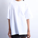 Topshop oversized drop shoulder tee in white