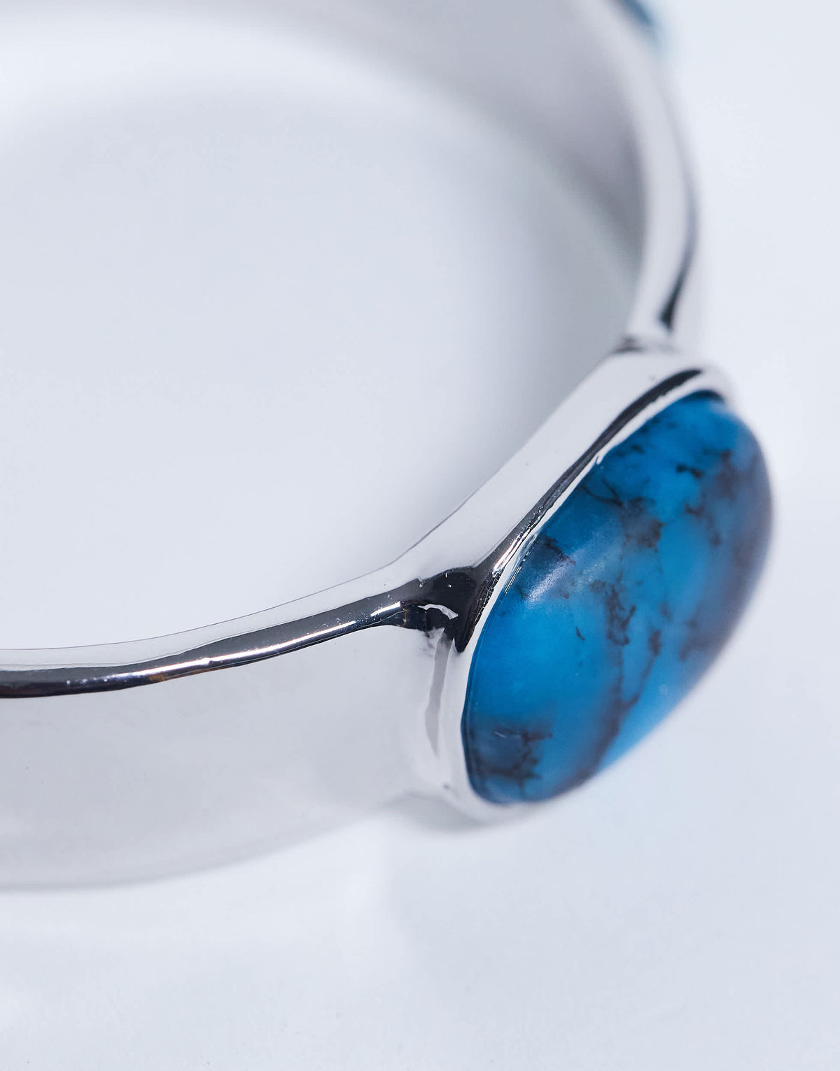 Topshop Bree small bangle with stones in silver