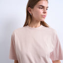 Topshop premium basic short sleeve tee in light pink