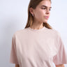 Topshop premium basic short sleeve tee in light pink