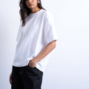 Topshop premium basic short sleeve tee in white