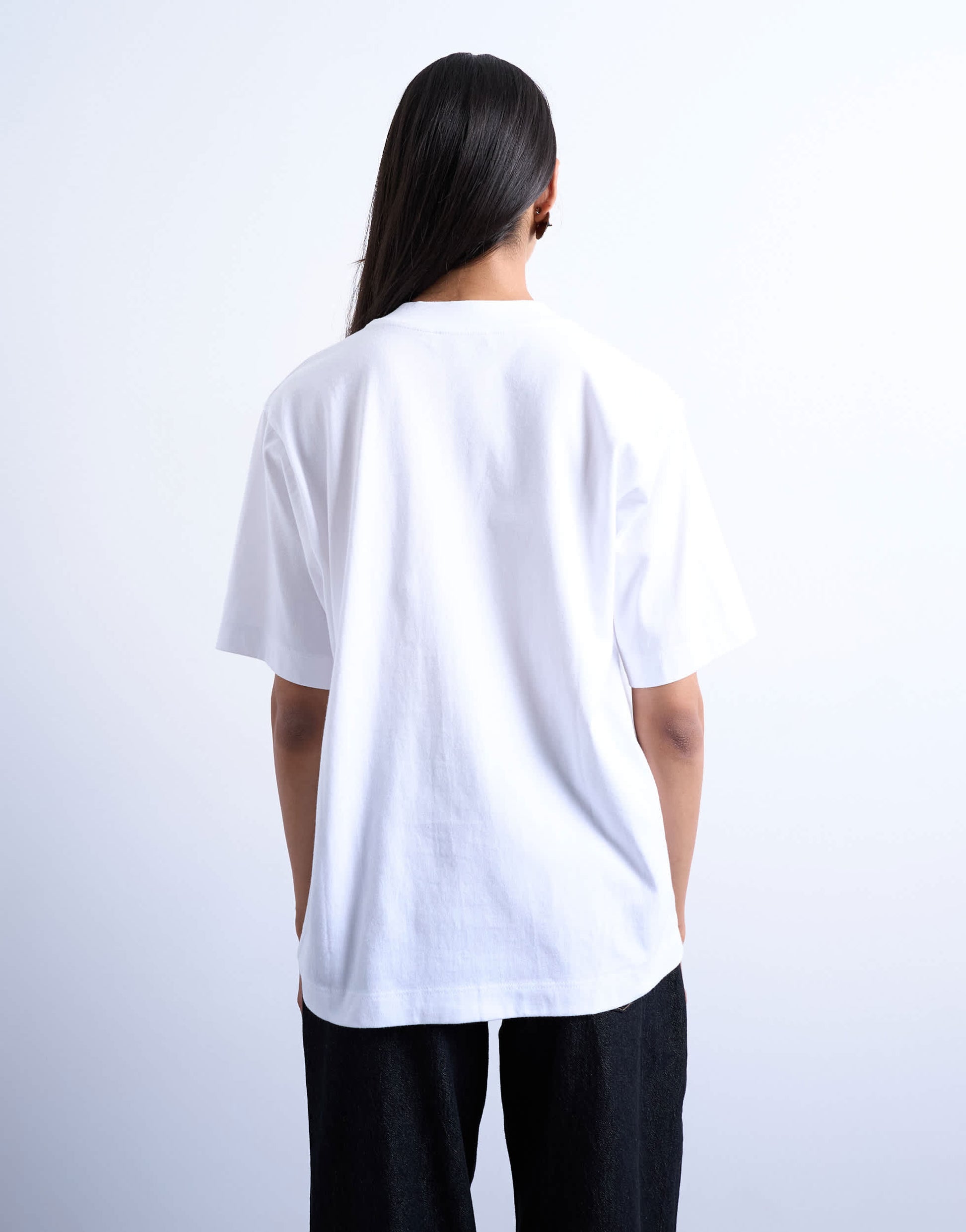 Topshop premium basic short sleeve tee in white