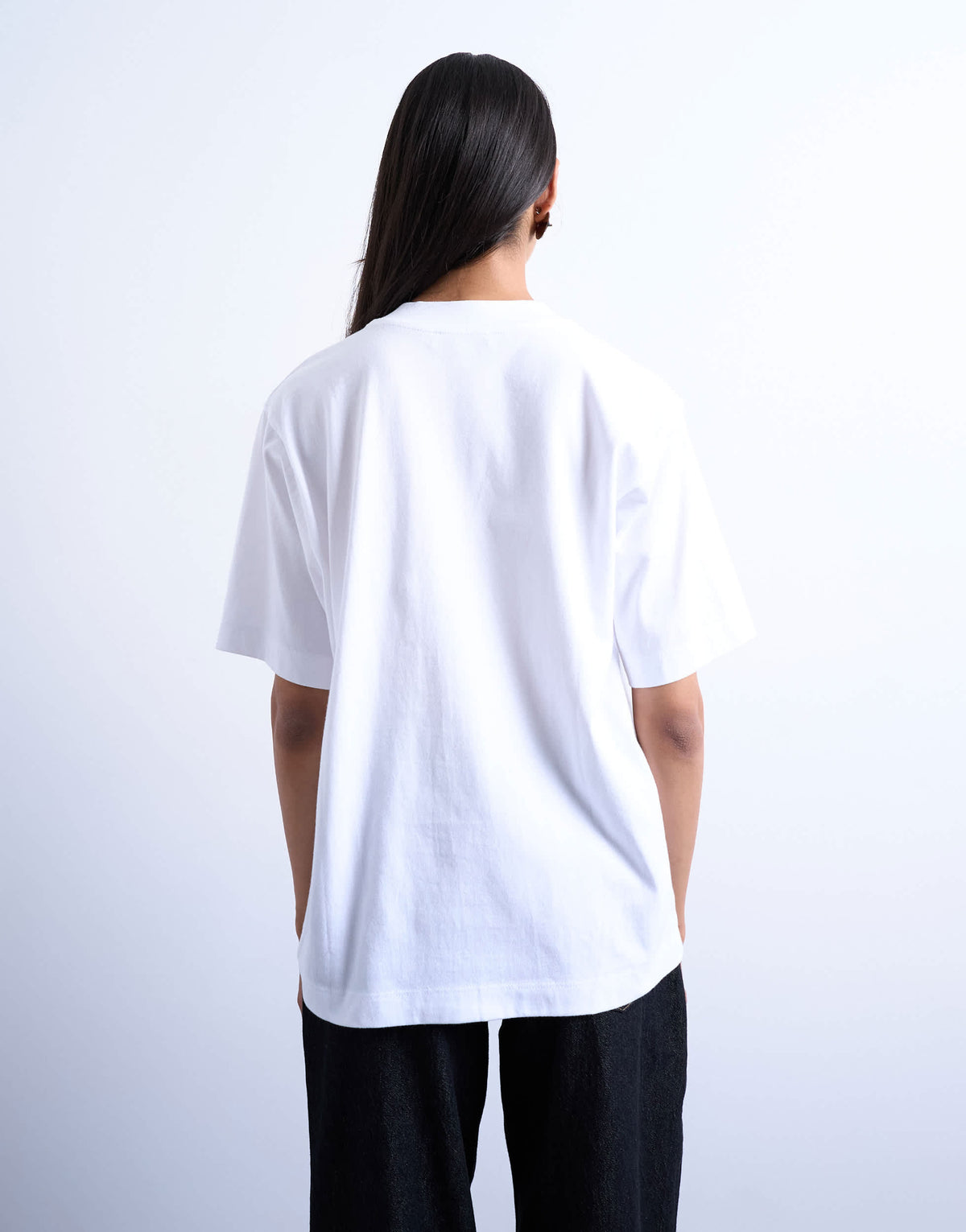 Topshop premium basic short sleeve tee in white