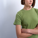 Topshop shrunken everyday tee in green