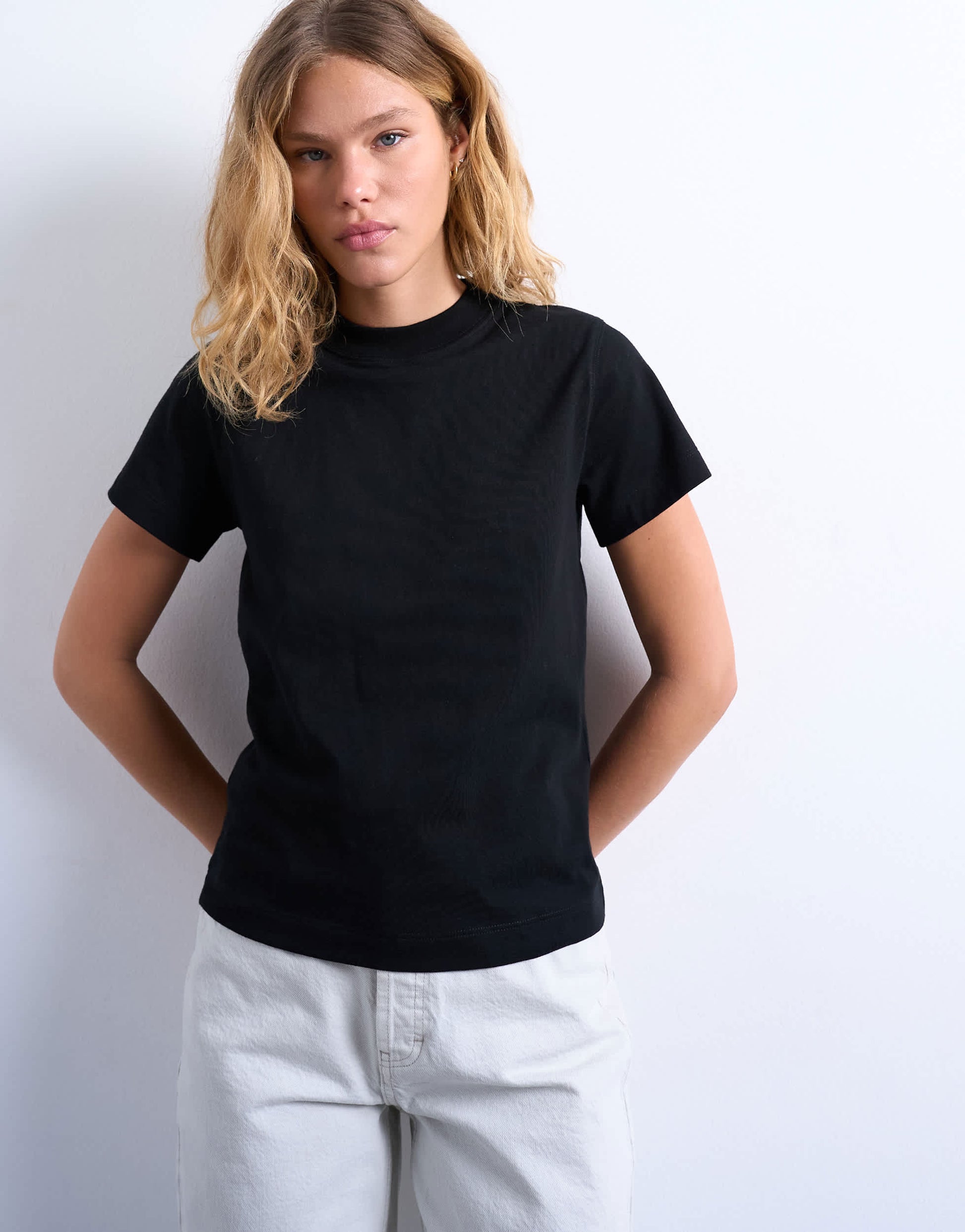Topshop classic tee in black