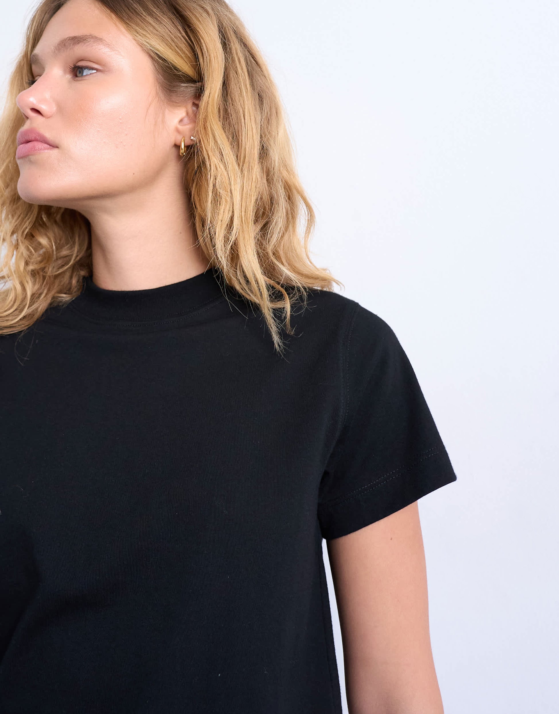 Topshop classic tee in black