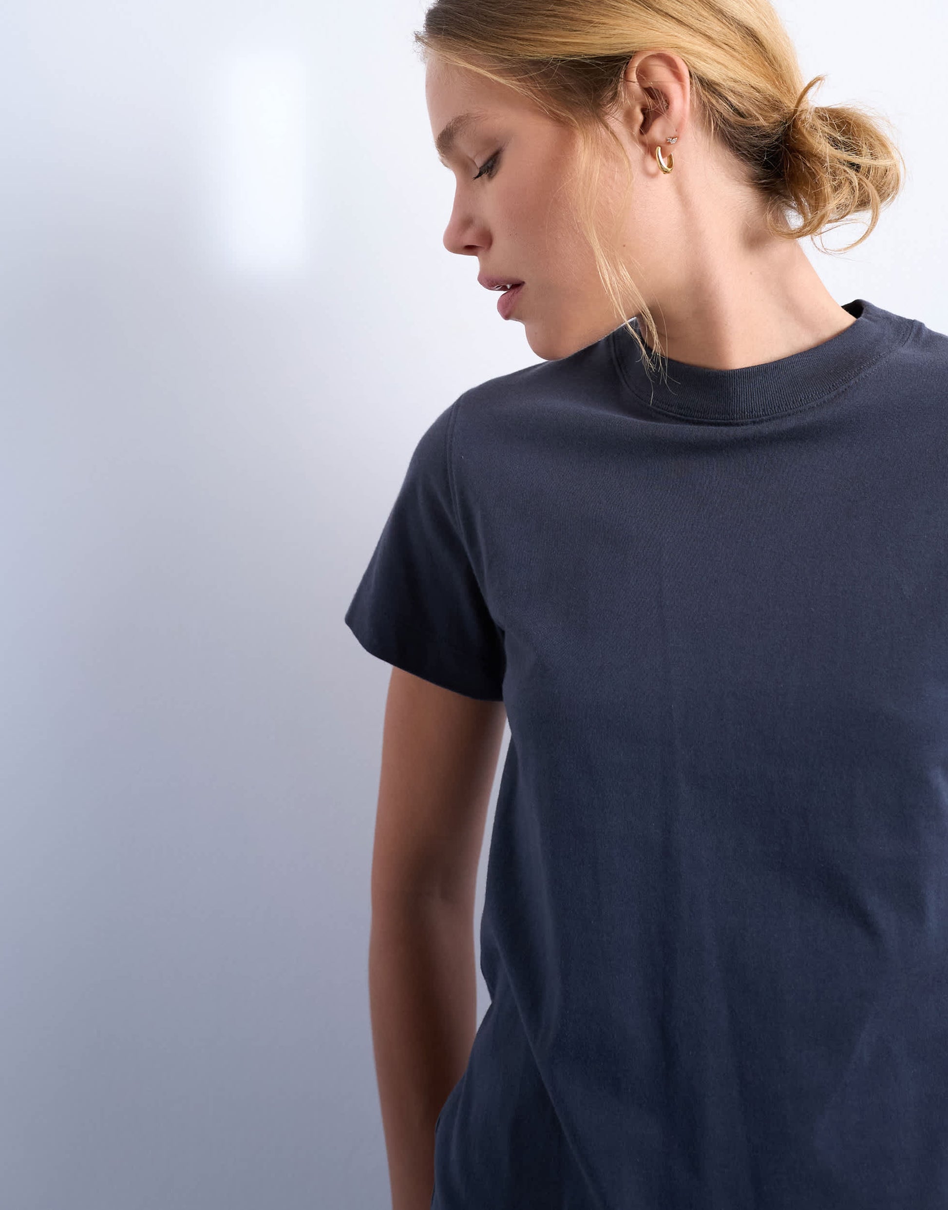 Topshop classic tee in charcoal
