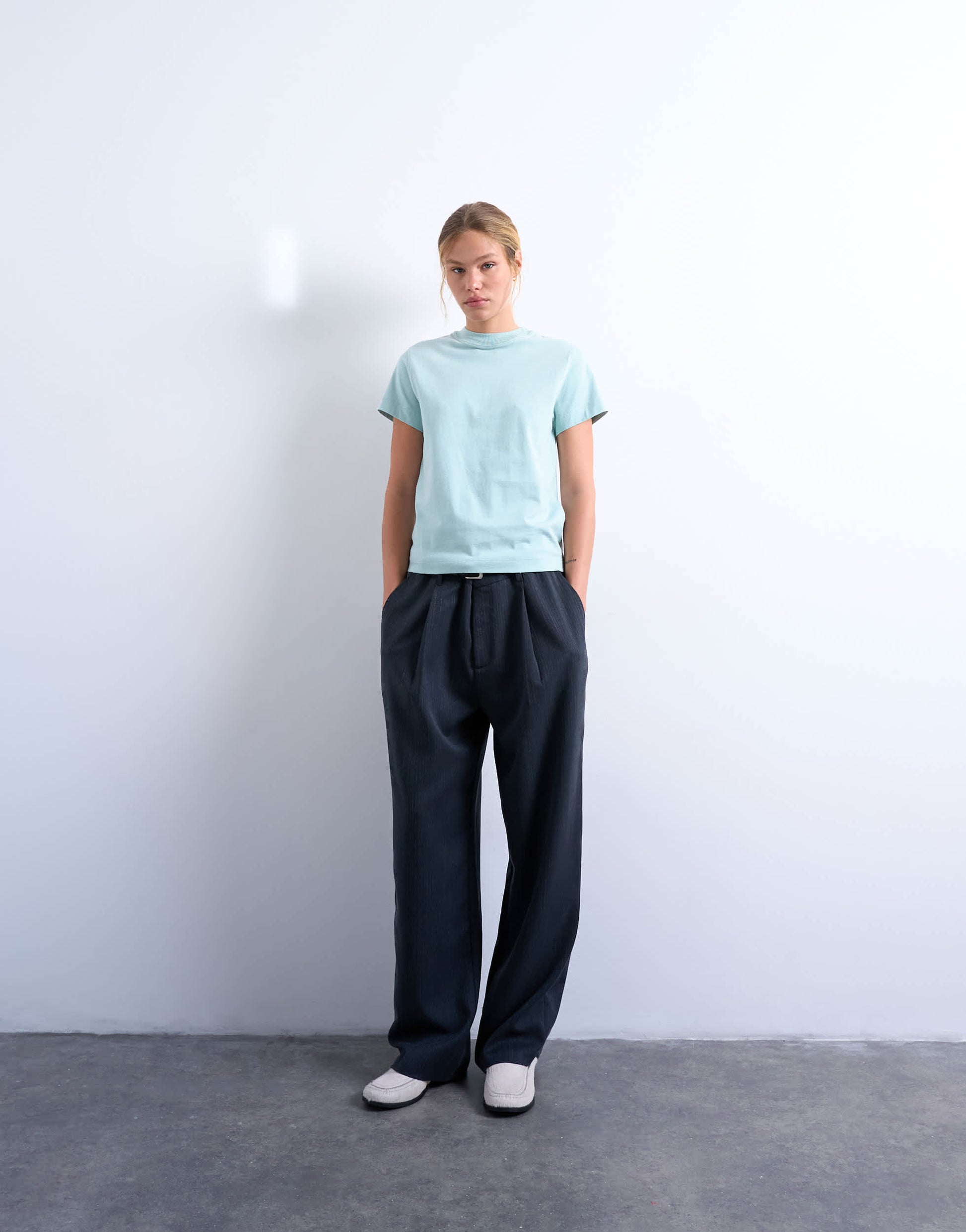 Topshop classic tee in blue