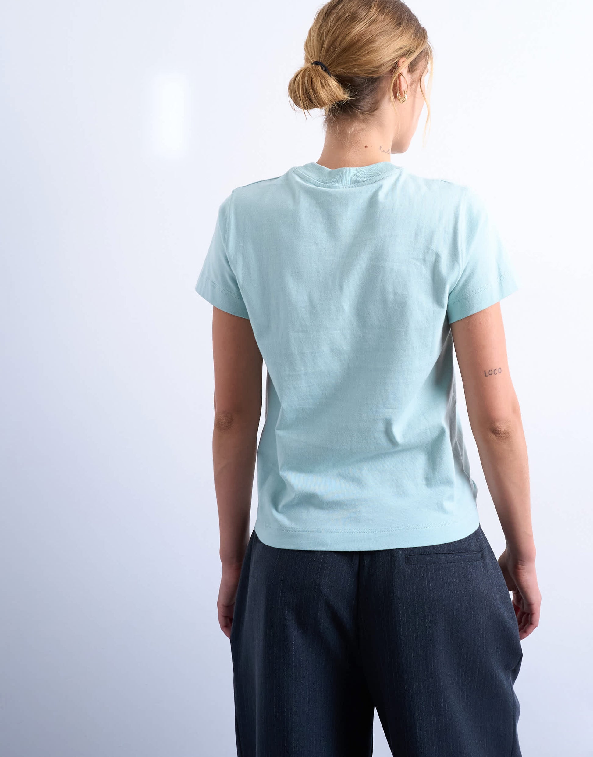 Topshop classic tee in blue