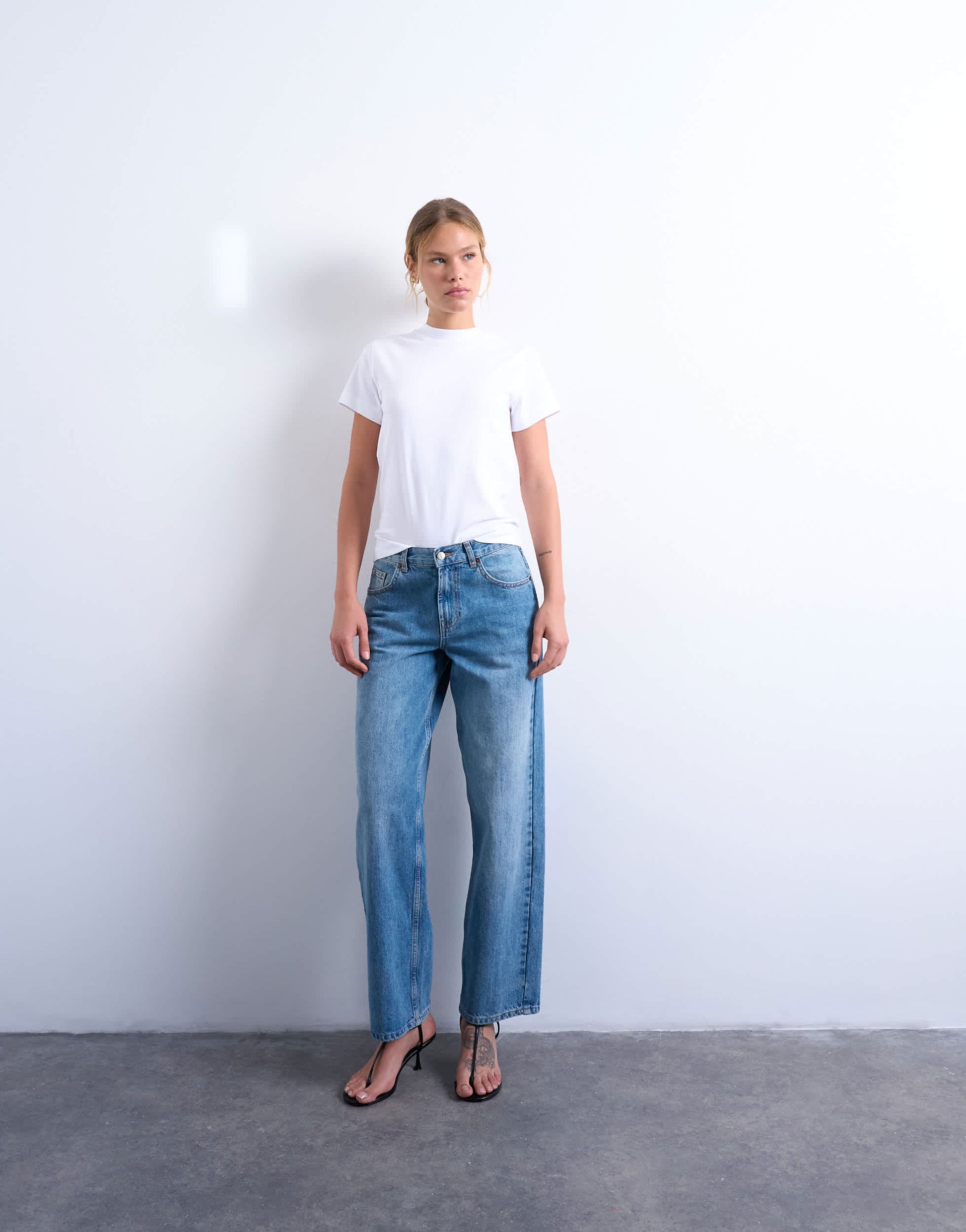 Topshop classic tee in white