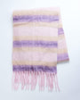 Topshop Sydney blanket scarf in purple stripe