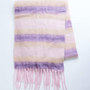 Topshop Sydney blanket scarf in purple stripe