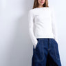 Topshop Langarmshirt in Elfenbein