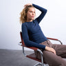 Topshop Langarmshirt in Marineblau