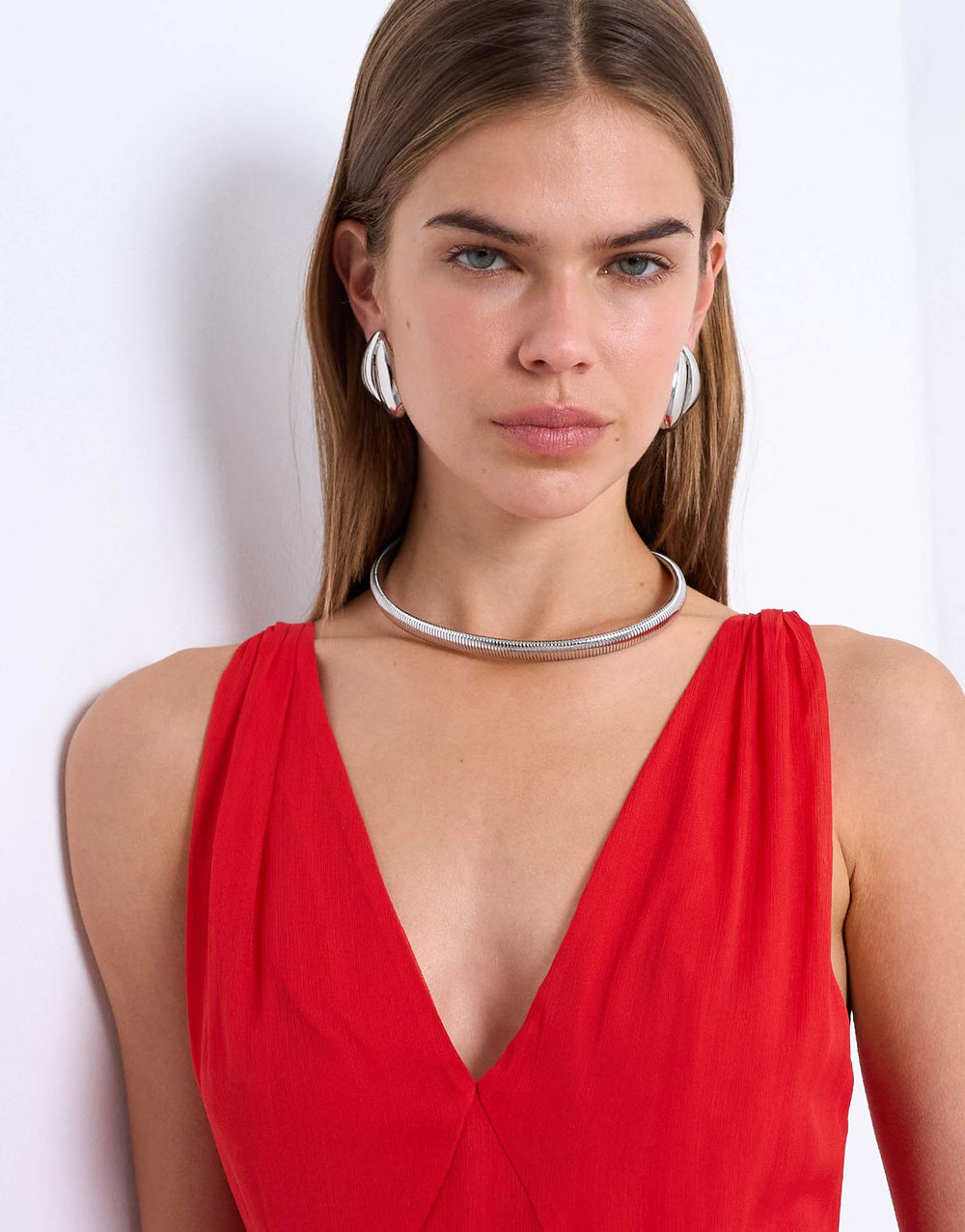 Collier Topshop Matty étanche en acier inoxydable argenté