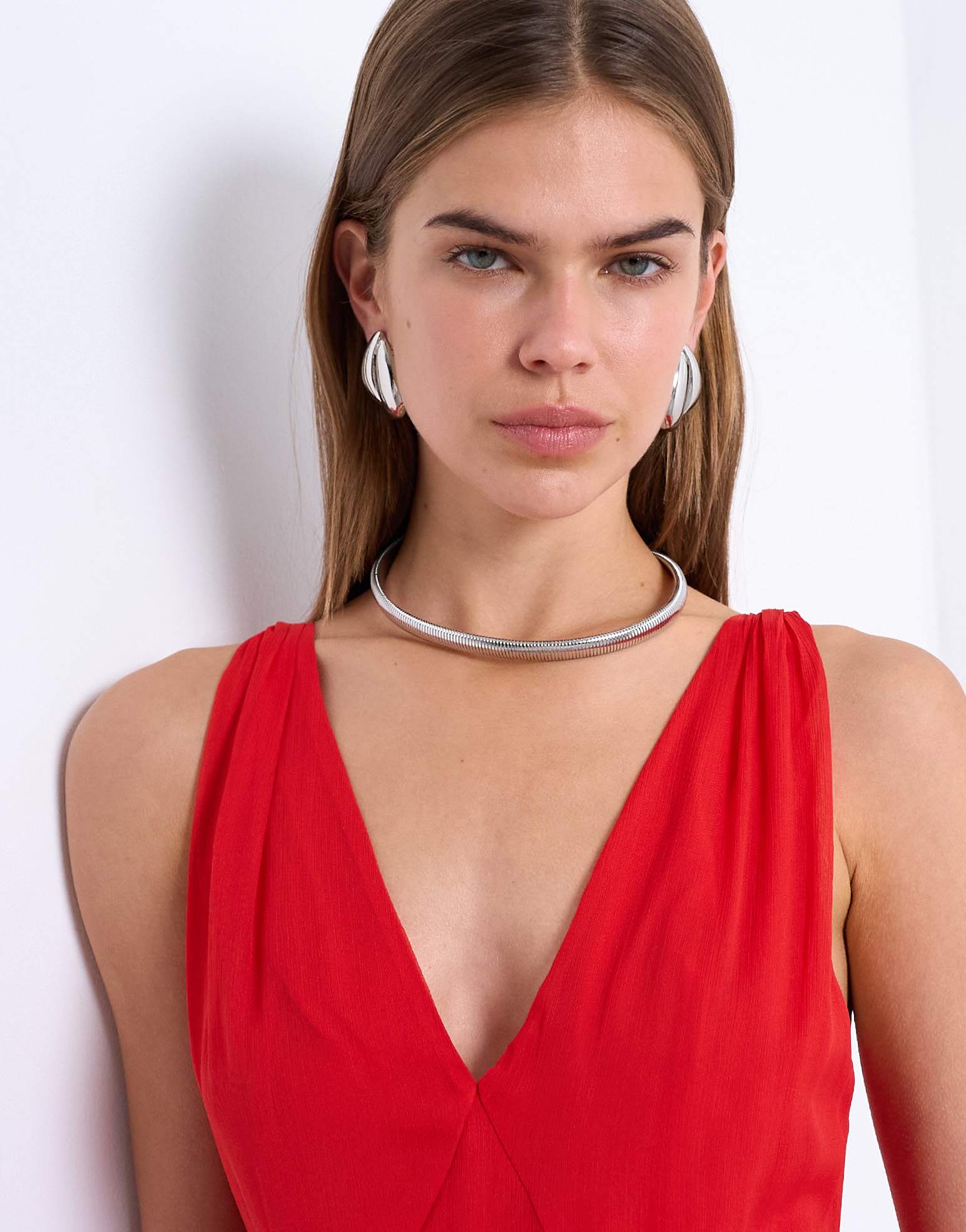 Collier Topshop Matty étanche en acier inoxydable argenté