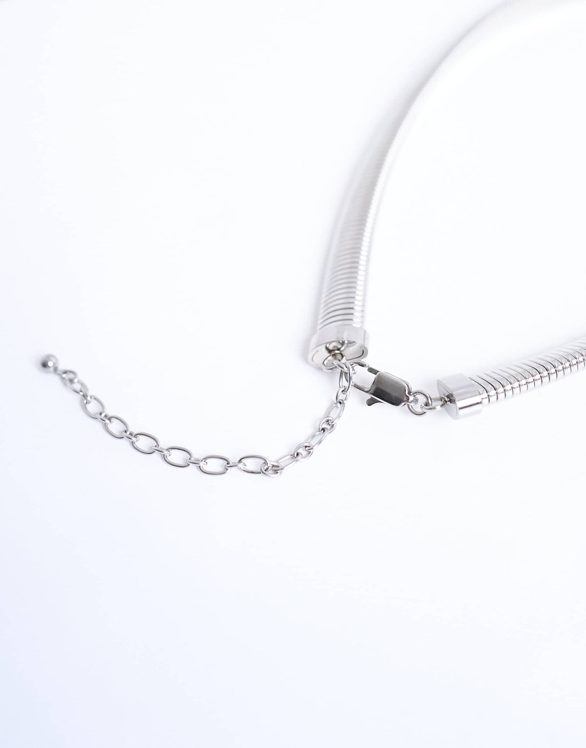 Topshop Matty waterproof stainless steel necklace in silver