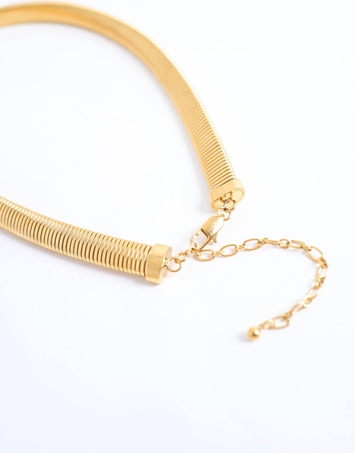 Topshop Matty waterproof stainless steel necklace in gold